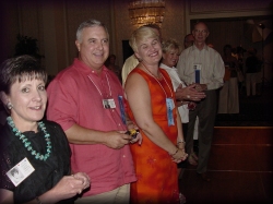 Reunion Committee members Betty Garvin Garton, Mike Dooley, Brenda Babb, Pam Hare Bazet and Paul Bigham