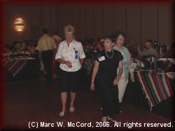 Pam Hare Bazet, Betty Garvin Garton and Jackie Hosea Salomon enjoying Friday night