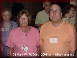 Cheryl and (brother) Gary Bearden (foreground), Judy Hawthorne Bryant, Bob and Beverly Livingston (background)