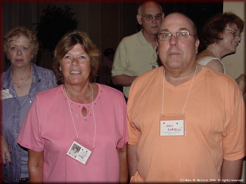 Cheryl and (brother) Gary Bearden (foreground), Judy Hawthorne Bryant, Bob and Beverly Livingston (background)