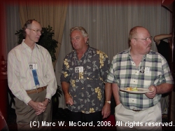 Paul Bigham, John Barnard and Jon Lundberg reminescing about the old days