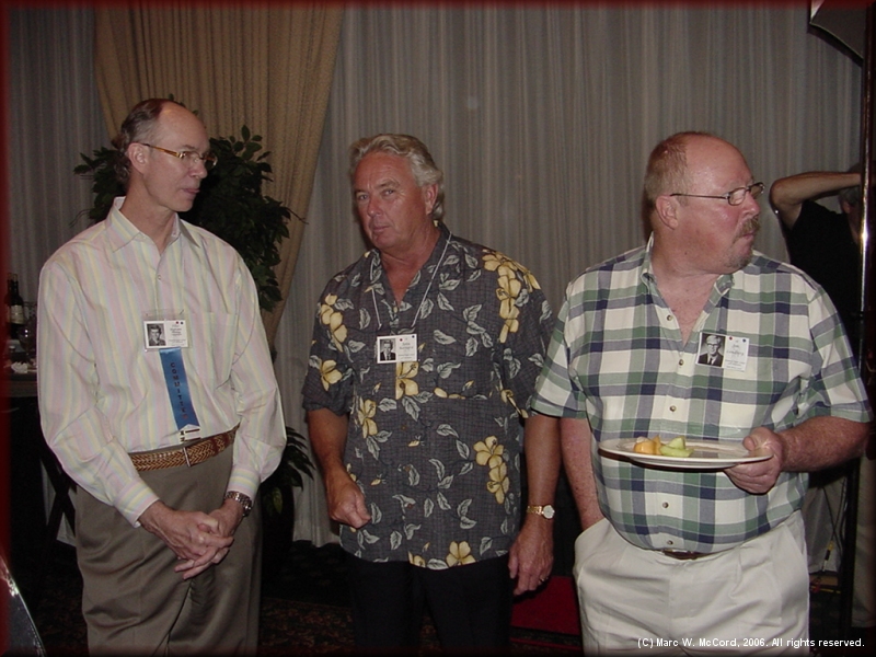 Paul Bigham, John Barnard and Jon Lundberg reminescing about the old days