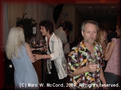 Randy 'Stroker' Stovall (foreground) with Cindy Morgan Vincent talking to Barbara Winsor Vidovic and Trisha Ramsey talking to Donna (Mrs. Randy) Bates in the background