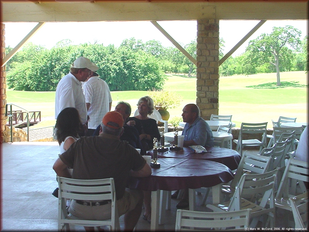 Participants visiting after the awards ceremony