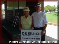 Hole Sponsor Pam (Hare) and Jim Bazet