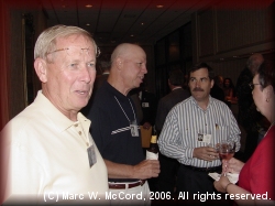 Don Smith, Earvin Stapleton and Charles Secord at the reunion on Saturday night