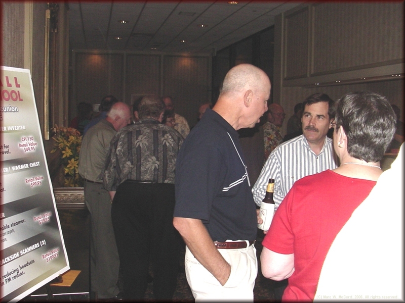 There was as much reunion activity in the hallway as in the banquet room