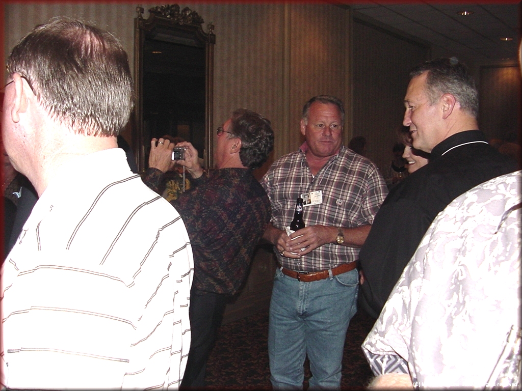 Malcolm Grubbs and Monty Roberts at the Saturday night banquet