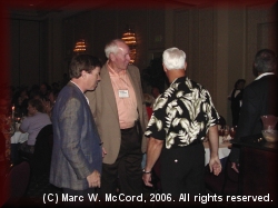 Allen Sweet, George Ellerbee and Ken Martin share a moment on Saturday night