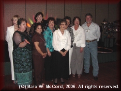 Susan Grisham Young, Jackie Hosea Salomon, Toni Micucci Austin, Judy Bryant Thompson, Ann Lamb, ,Carolyn Cox and Rick Risinger