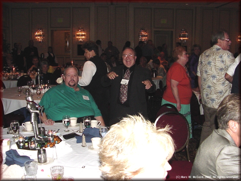 Norman Parker and at the Saturday night banquet