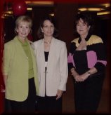 Susan Grisham, Ruth Attebury and Kathy Armstrong Tatom at the 35th Reunion, 2001