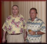 Danny Hammontree and Gary Tatom at the 35th Reunion, 2001
