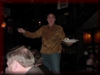 Walt Stierhoff proves you are never too old to stand on a chair in the lunchroom. Where is Kellough when we need him?