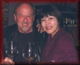 Doug and Winnie at a wine cellar