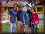 Martin, Larry, Elizabeth and Lindsey in Ecuador