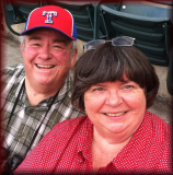 Horace and Shirley at a Texas Rangers game