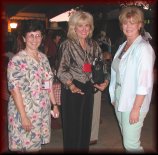 Arlene Pitt, Linda Christie and Pam Hare at the 35th Reunion, 2001