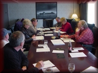 Working hard at the February Planning Meeting