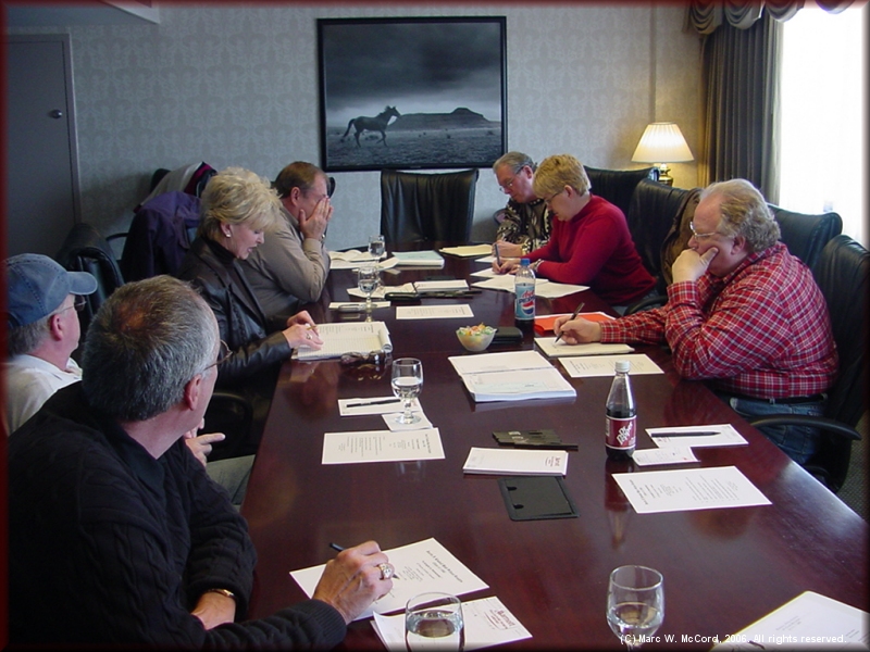 Working hard at the February Planning Meeting