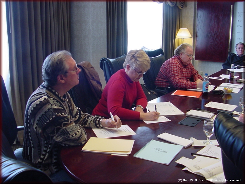 Jerry Babb, Brenda Babb, Steve Hughes and Bob McComas at the February Planning Meeting