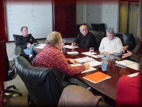 Bob McComas, Steve Hughes, Danny Hammontree and Robert Nelson at the February Planning Meeting