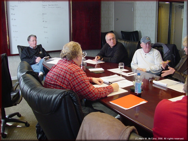 Bob McComas, Steve Hughes, Danny Hammontree and Robert Nelson at the February Planning Meeting