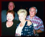 John and Jackie Brewer Elfring with Jesse and Carolyn Yates Aldridge at the 35th Reunion, 2001
